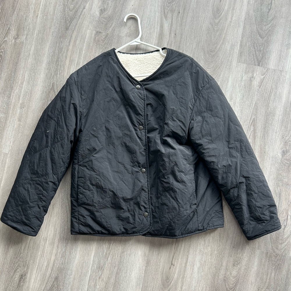 Chic Black Button-Up Jacket